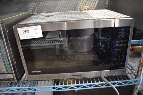 Panasonic NN-SC668S Stainless Steel Commercial Countertop Microwave Oven. 120 Volts, 1 Phase. 21x15x13