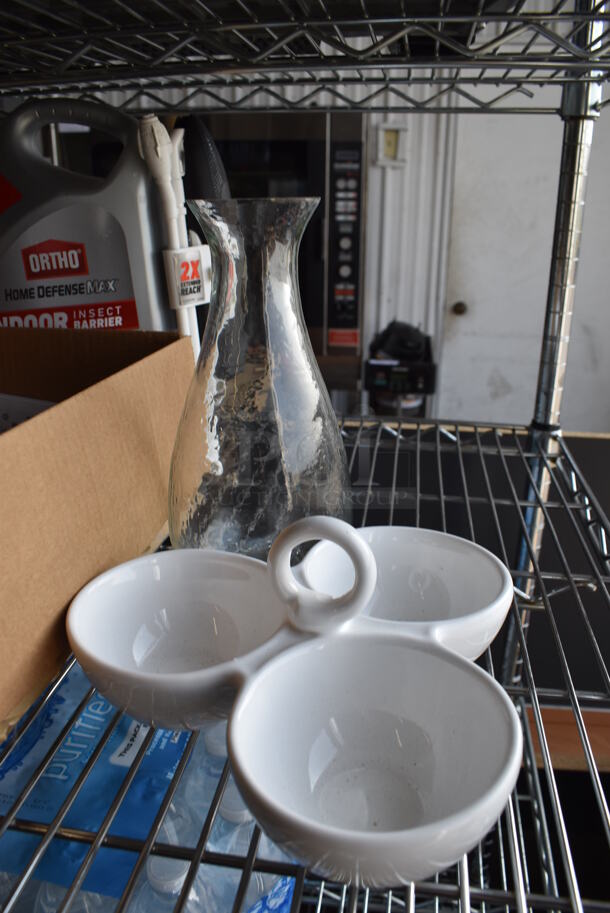 ALL ONE MONEY! Lot of Various Items Including Glass Vase and Wires - Image 2 of 4