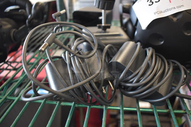 HTC VR Headset w/ 2 HTC Controllers,  2 HTC 2PR8100 Vive Base Stations and 2 Base Station Chargers. 9x12x6, 4.5x5x9, 3.5x2.5x3.5 - Image 7 of 7