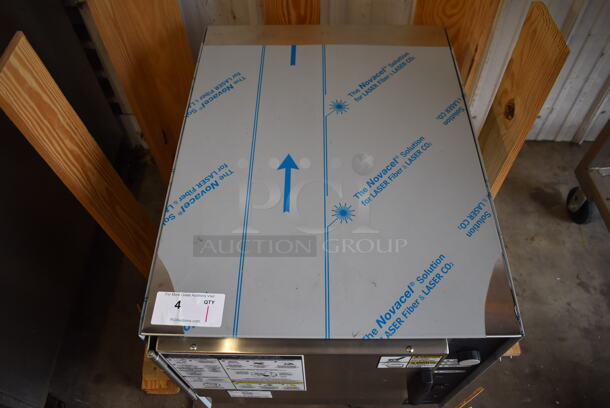 BRAND NEW SCRATCH AND DENT! 2018 Groen SSB-3E Stainless Steel Commercial Countertop Electric Powered Single Compartment Steam Cabinet. 208 Volts, 3 Phase. 22x29x21.5 - Image 7 of 7