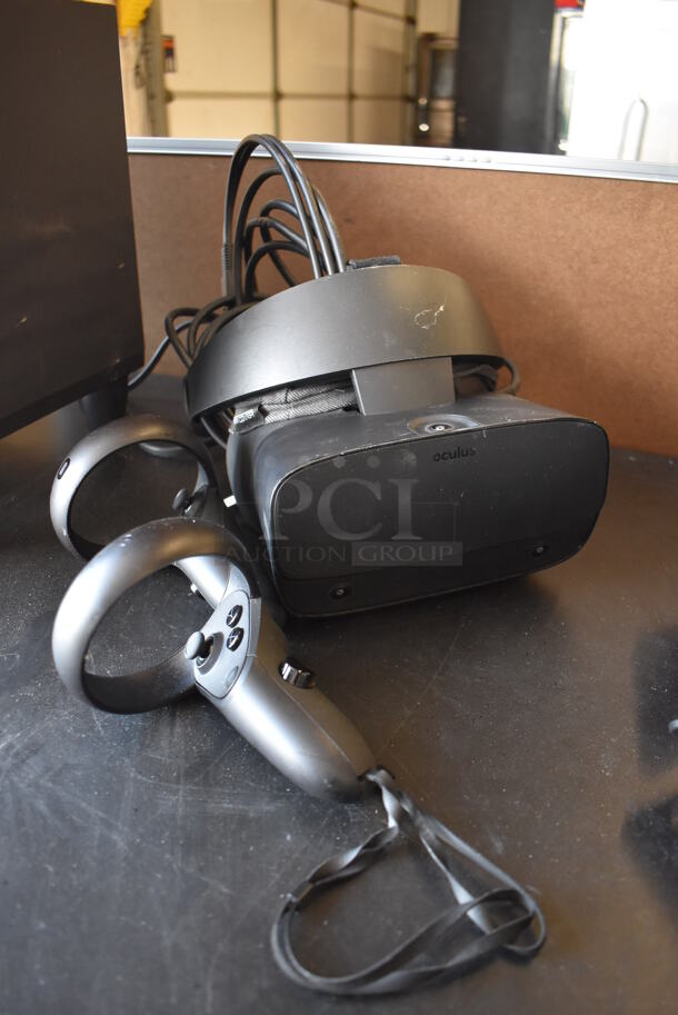 Oculus Rift S PC-Powered VR Gaming Headset w/ 2 Controllers. - Image 1 of 8