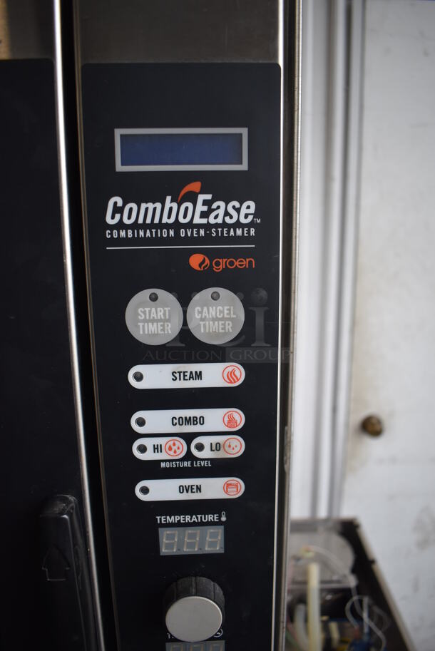 Groen CBE-10G Stainless Steel Commercial Natural Gas Powered Combi Convection Oven Steamer on Stand w/ Commercial Casters. 75,000 BTU. 42x43x67 - Image 4 of 9