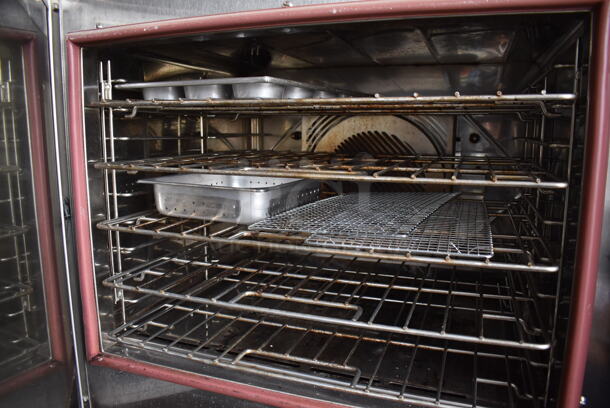 Groen CBE-10G Stainless Steel Commercial Natural Gas Powered Combi Convection Oven Steamer on Stand w/ Commercial Casters. 75,000 BTU. 42x43x67 - Image 6 of 9