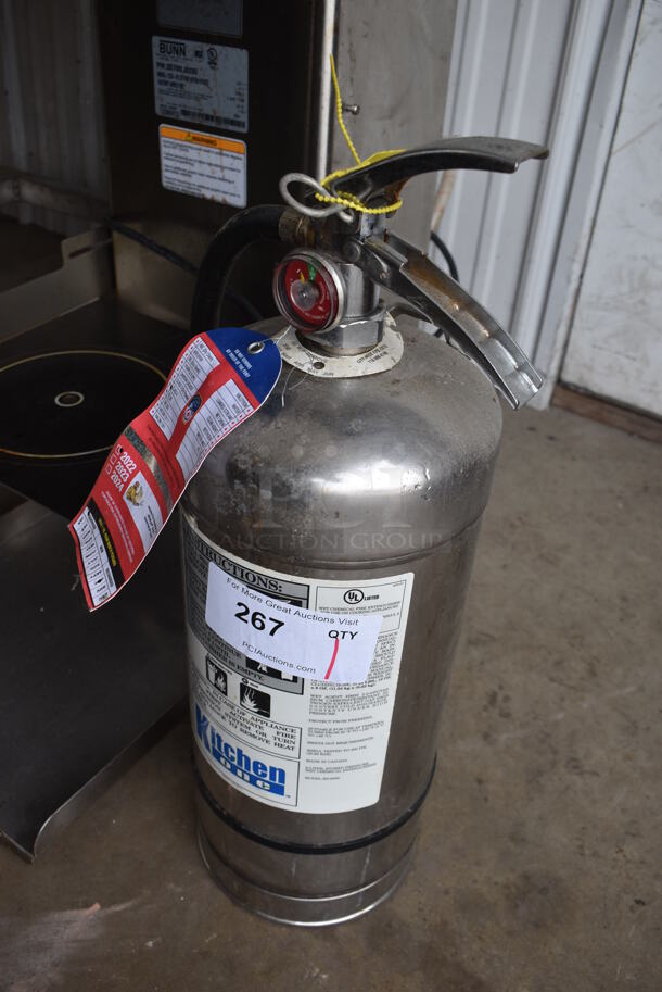Kitchen One Wet Chemical Fire Extinguisher - Must Pick Up Will Not Ship 8x7x22 - Image 2 of 5