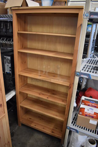 Wooden Bookshelf. 35x14.5x78