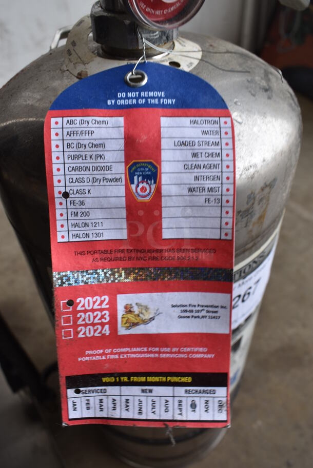 Kitchen One Wet Chemical Fire Extinguisher - Must Pick Up Will Not Ship 8x7x22 - Image 4 of 5