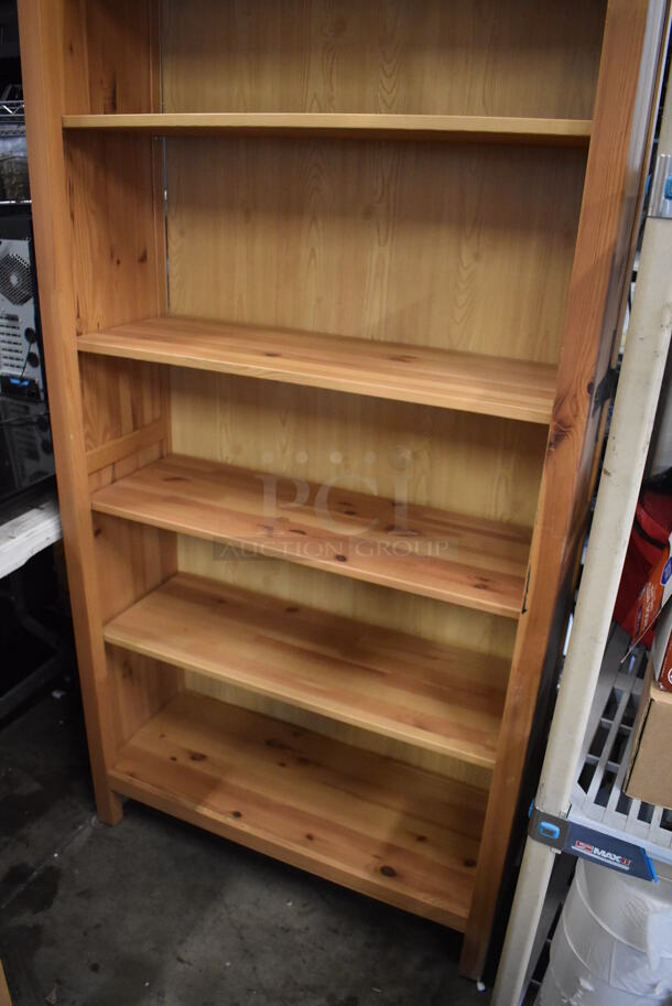 Wooden Bookshelf. 35x14.5x78 - Image 3 of 4