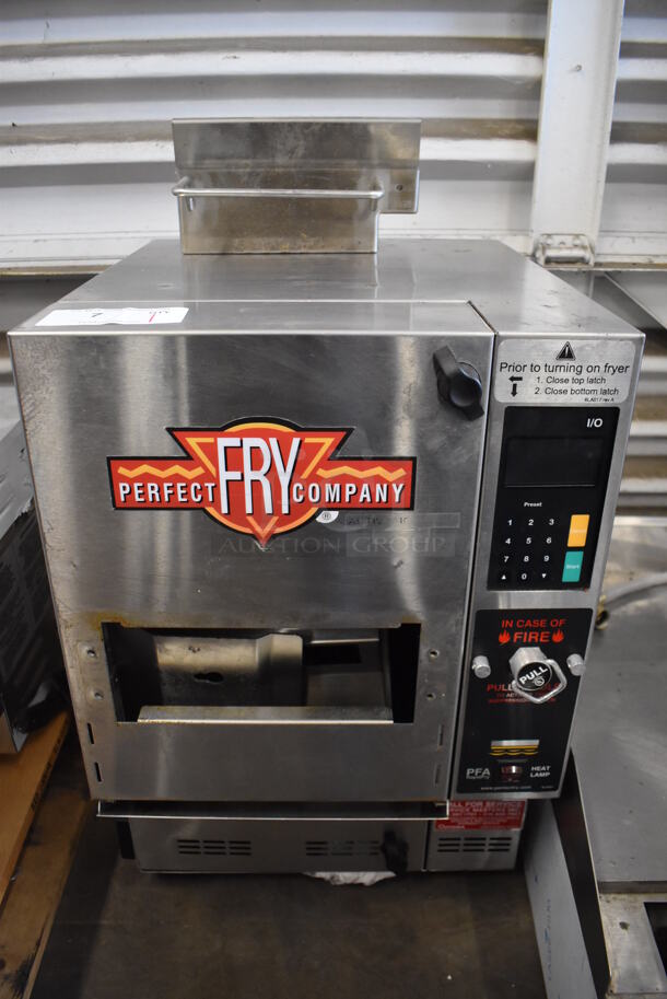2018 Perfect Fry Company PFA570 Stainless Steel Commercial Countertop Electric Powered Ventless Fryer. 208 Volts, 1 Phase. 17x20x27 - Image 1 of 6