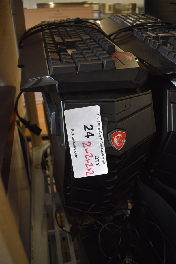 MSI Gaming Desktop Aegis 3 Plus Intel Core i7 8th Gen 8700 (3.20 GHz) 16 GB DDR4 2 TB HDD 256 GB PCIe NVMe SSD NVIDIA GeForce GTX 1070 Ti Windows 10 Home 64-Bit w/ Keyboard, Mouse and Metal Bracket. - Image 4 of 6