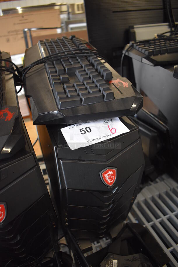 MSI Gaming Desktop Aegis 3 Plus Intel Core i7 8th Gen 8700 (3.20 GHz) 16 GB DDR4 2 TB HDD 256 GB PCIe NVMe SSD NVIDIA GeForce GTX 1070 Ti Windows 10 Home 64-Bit w/ Keyboard, Mouse and Metal Bracket. - Image 3 of 4