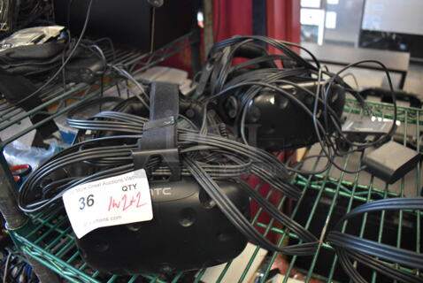 2 HTC VR Headset. 9x12x6. 2 Times Your Bid!