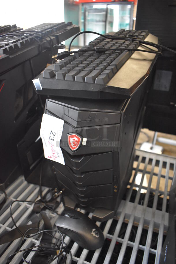 MSI Gaming Desktop Aegis 3 Plus Intel Core i7 8th Gen 8700 (3.20 GHz) 16 GB DDR4 2 TB HDD 256 GB PCIe NVMe SSD NVIDIA GeForce GTX 1070 Ti Windows 10 Home 64-Bit w/ Keyboard, Mouse and Metal Bracket. - Image 3 of 5