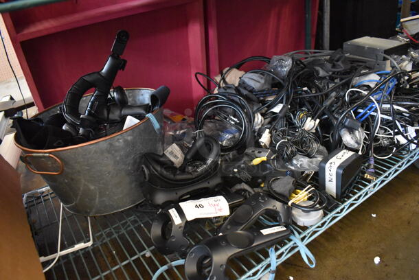 ALL ONE MONEY! Tier Lot of Various Items Including Wires and Damaged HTC Controllers for VR System - Image 7 of 7