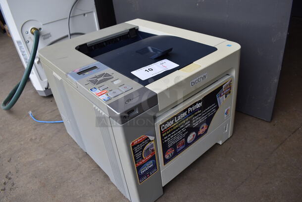 Brother HL-4070CDW Countertop Color Laser Printer w/ Built In Duplex Printing and Wireless Interface w/ 6 NEW  Brother Ink Drums; 2 Yellow, 2 Cyan, Magenta and Black. - Image 2 of 8