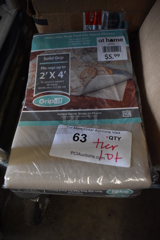 ALL ONE MONEY! Tier Lot of Various Items Including Poly Condiment Bottles, Metal Mounting Brackets, Dlink, Carpet Grip Pads and Keyboard - Image 9 of 10