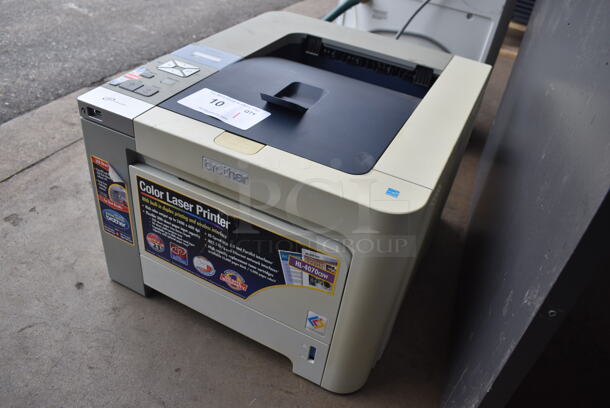 Brother HL-4070CDW Countertop Color Laser Printer w/ Built In Duplex Printing and Wireless Interface w/ 6 NEW  Brother Ink Drums; 2 Yellow, 2 Cyan, Magenta and Black. - Image 3 of 8