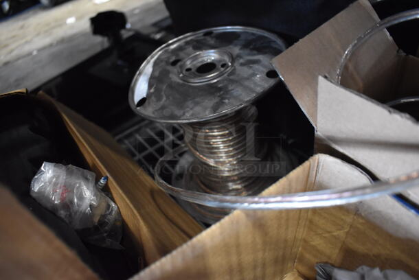 ALL ONE MONEY! Tier Lot of Various Items Including Poly Condiment Bottles, Metal Mounting Brackets, Dlink, Carpet Grip Pads and Keyboard - Image 10 of 10