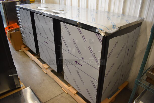 BRAND NEW SCRATCH AND DENT! Beverage Air DD94HC-1-B-144 Stainless Steel Commercial Direct Draw Kegerator w/ 2 Beer Towers. Stock Picture Used As Gallery. 115 Volts, 1 Phase. 95x28.5x37.5. Tested and Working! - Image 2 of 11