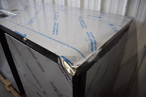 BRAND NEW SCRATCH AND DENT! Beverage Air DD94HC-1-B-144 Stainless Steel Commercial Direct Draw Kegerator w/ 2 Beer Towers. Stock Picture Used As Gallery. 115 Volts, 1 Phase. 95x28.5x37.5. Tested and Working! - Image 3 of 11