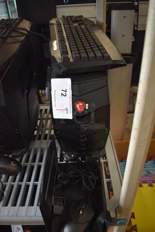 MSI Gaming Desktop Aegis 3 Plus Intel Core i7 8th Gen 8700 (3.20 GHz) 16 GB DDR4 2 TB HDD 256 GB PCIe NVMe SSD NVIDIA GeForce GTX 1070 Ti Windows 10 Home 64-Bit w/ Keyboard, Mouse and Metal Bracket.