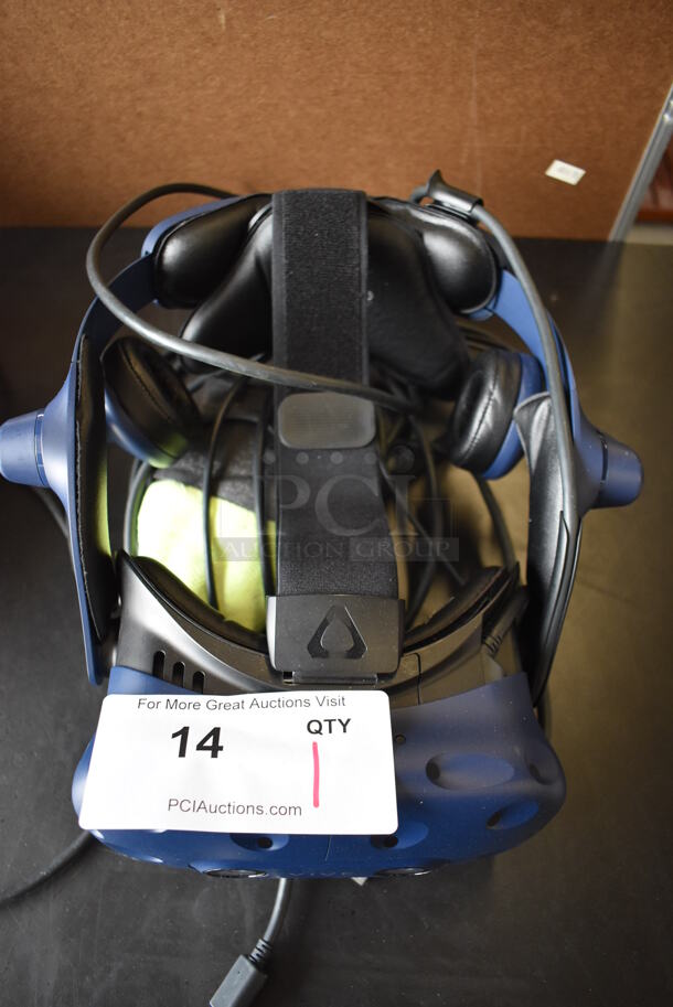 HTC VIVE Pro Virtual Reality Headset w/ 2 Controllers and 2 Base Units. Barely Used. - Image 3 of 9