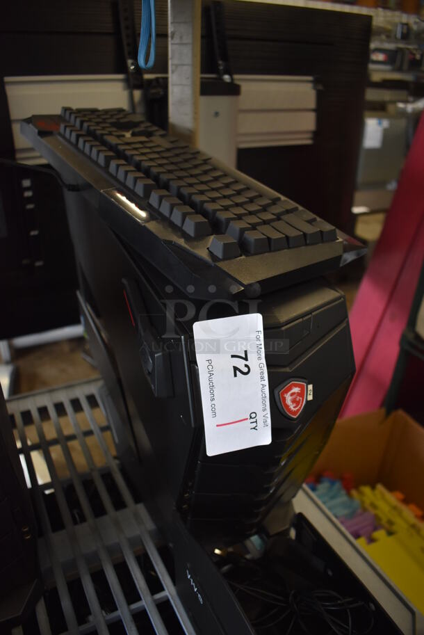 MSI Gaming Desktop Aegis 3 Plus Intel Core i7 8th Gen 8700 (3.20 GHz) 16 GB DDR4 2 TB HDD 256 GB PCIe NVMe SSD NVIDIA GeForce GTX 1070 Ti Windows 10 Home 64-Bit w/ Keyboard, Mouse and Metal Bracket. - Image 2 of 6