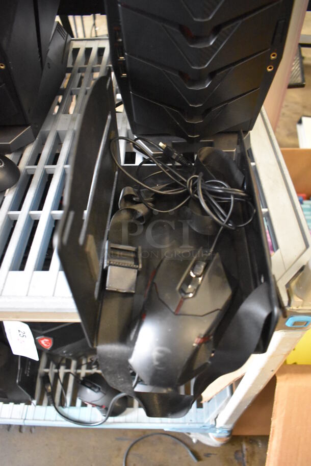 MSI Gaming Desktop Aegis 3 Plus Intel Core i7 8th Gen 8700 (3.20 GHz) 16 GB DDR4 2 TB HDD 256 GB PCIe NVMe SSD NVIDIA GeForce GTX 1070 Ti Windows 10 Home 64-Bit w/ Keyboard, Mouse and Metal Bracket. - Image 4 of 6