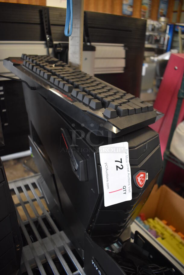 MSI Gaming Desktop Aegis 3 Plus Intel Core i7 8th Gen 8700 (3.20 GHz) 16 GB DDR4 2 TB HDD 256 GB PCIe NVMe SSD NVIDIA GeForce GTX 1070 Ti Windows 10 Home 64-Bit w/ Keyboard, Mouse and Metal Bracket. - Image 5 of 6