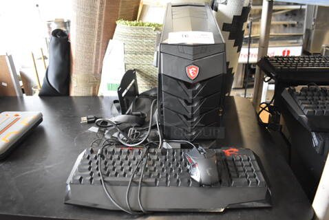 MSI Gaming Desktop Aegis 3 Plus Intel Core i7 8th Gen 8700 (3.20 GHz) 16 GB DDR4 2 TB HDD 256 GB PCIe NVMe SSD NVIDIA GeForce GTX 1070 Ti Windows 10 Home 64-Bit w/ Keyboard, Mouse and Metal Bracket.