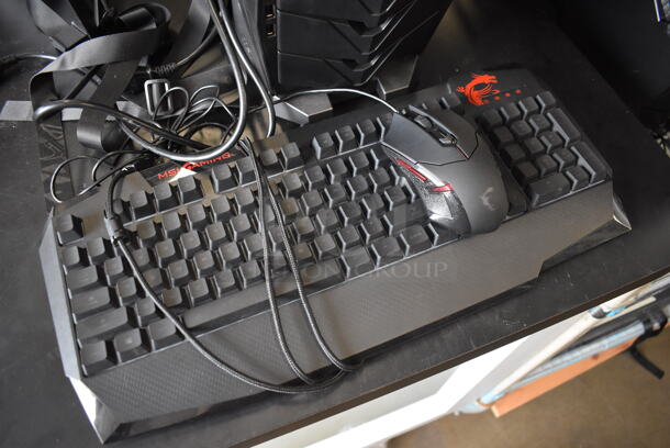 MSI Gaming Desktop Aegis 3 Plus Intel Core i7 8th Gen 8700 (3.20 GHz) 16 GB DDR4 2 TB HDD 256 GB PCIe NVMe SSD NVIDIA GeForce GTX 1070 Ti Windows 10 Home 64-Bit w/ Keyboard, Mouse and Metal Bracket. - Image 3 of 7