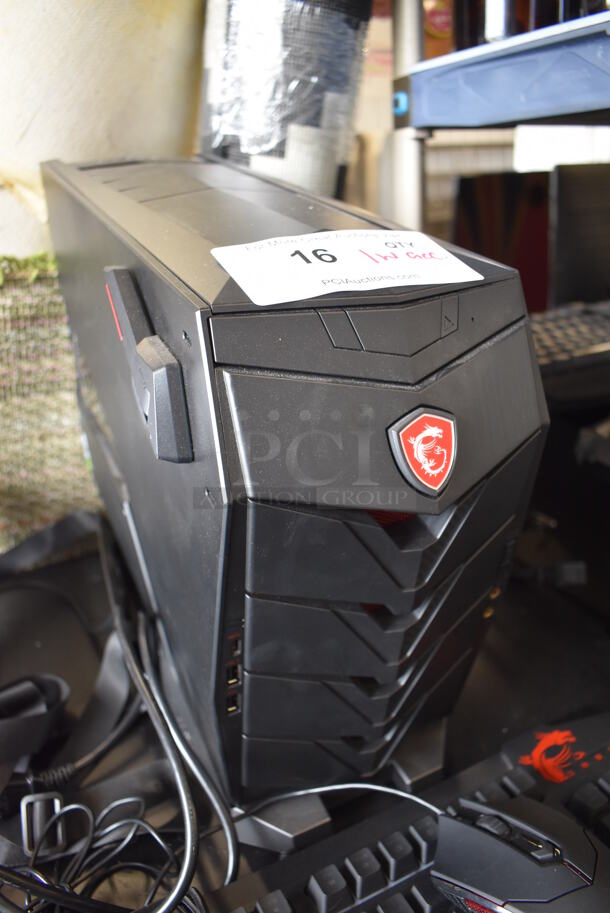 MSI Gaming Desktop Aegis 3 Plus Intel Core i7 8th Gen 8700 (3.20 GHz) 16 GB DDR4 2 TB HDD 256 GB PCIe NVMe SSD NVIDIA GeForce GTX 1070 Ti Windows 10 Home 64-Bit w/ Keyboard, Mouse and Metal Bracket. - Image 5 of 7