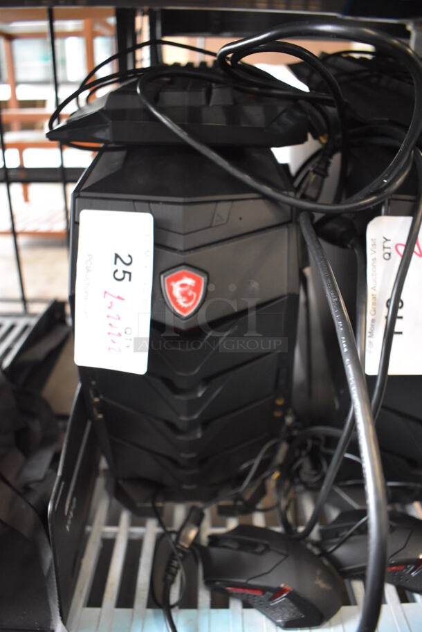 MSI Gaming Desktop Aegis 3 Plus Intel Core i7 8th Gen 8700 (3.20 GHz) 16 GB DDR4 2 TB HDD 256 GB PCIe NVMe SSD NVIDIA GeForce GTX 1070 Ti Windows 10 Home 64-Bit w/ Keyboard, Mouse and Metal Bracket. - Image 3 of 5