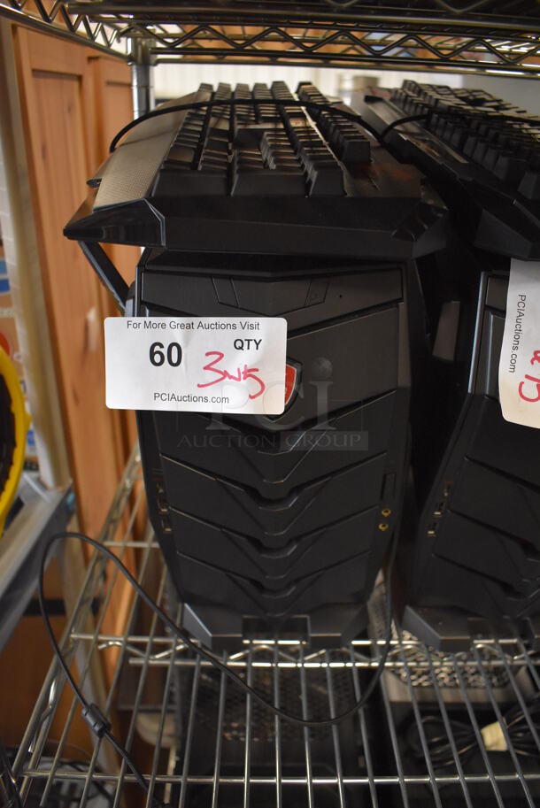 MSI Gaming Desktop Aegis 3 Plus Intel Core i7 8th Gen 8700 (3.20 GHz) 16 GB DDR4 2 TB HDD 256 GB PCIe NVMe SSD NVIDIA GeForce GTX 1070 Ti Windows 10 Home 64-Bit w/ Keyboard, Mouse and Metal Bracket. - Image 1 of 5