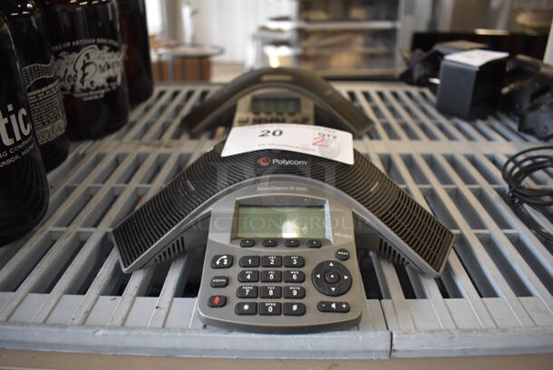 2 Polycom SoundStation IP 5000 Countertop Conferencing Speakers. 11x11x3. 2 Times Your Bid! - Image 1 of 4