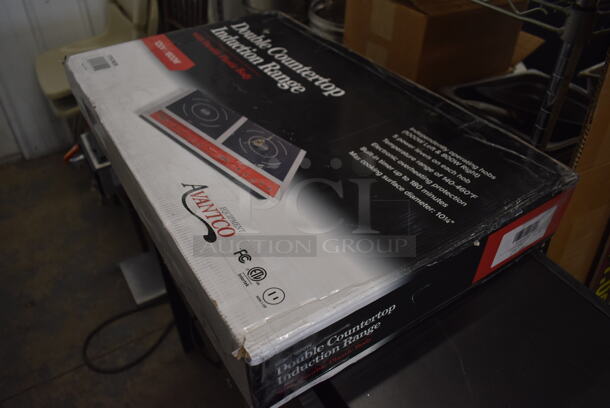 BRAND NEW IN BOX! Avantco 177IC18DB Stainless Steel Commercial Countertop Electric Powered Double Countertop Induction Range / Cooker. 120 Volts, 1 Phase. 25x15x3. Tested and Working! - Image 4 of 4