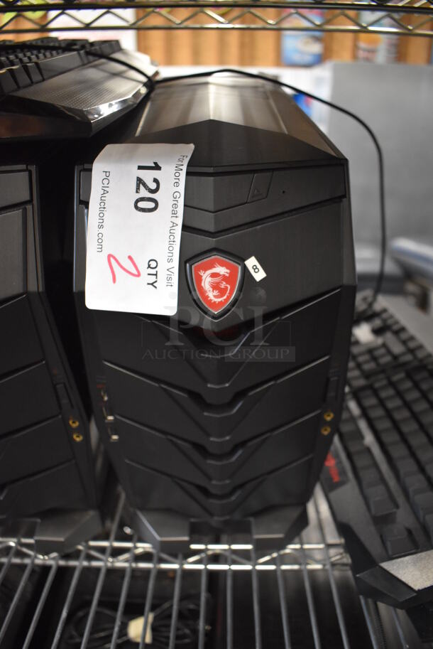 MSI Gaming Desktop Aegis 3 Plus Intel Core i7 8th Gen 8700 (3.20 GHz) 16 GB DDR4 2 TB HDD 256 GB PCIe NVMe SSD NVIDIA GeForce GTX 1070 Ti Windows 10 Home 64-Bit w/ Keyboard, Mouse and Metal Bracket. - Image 1 of 4