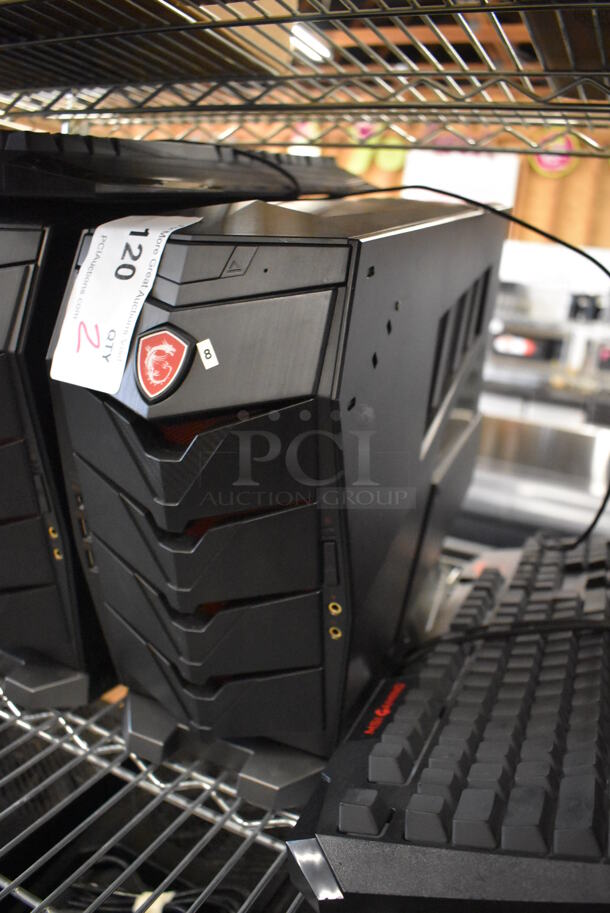 MSI Gaming Desktop Aegis 3 Plus Intel Core i7 8th Gen 8700 (3.20 GHz) 16 GB DDR4 2 TB HDD 256 GB PCIe NVMe SSD NVIDIA GeForce GTX 1070 Ti Windows 10 Home 64-Bit w/ Keyboard, Mouse and Metal Bracket. - Image 2 of 4