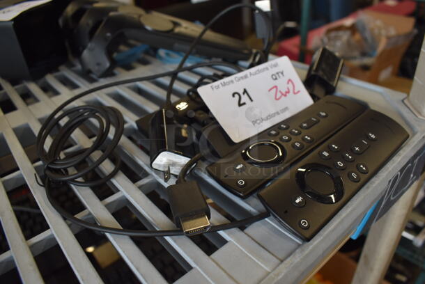 2 Amazon LY73PR Fire TV Sticks w/ 2 Remotes. Includes 5.5". 2 Times Your Bid! - Image 2 of 4