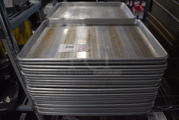 24 Metal Half Size Baking Pans. 13x18x1. 24 Times Your Bid! - Image 1 of 3