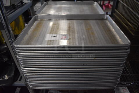 18 Metal Half Size Baking Pans. 13x18x1. 18 Times Your Bid!