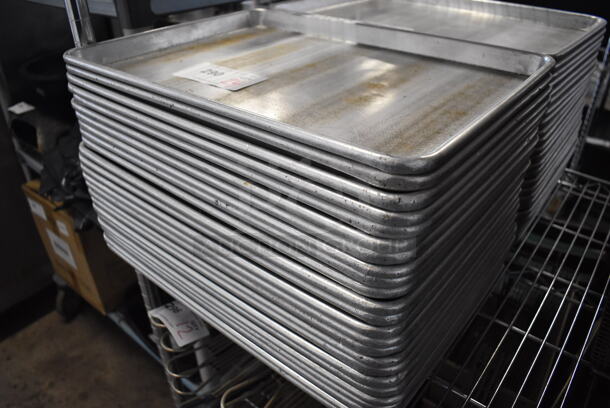 24 Metal Half Size Baking Pans. 13x18x1. 24 Times Your Bid! - Image 3 of 3