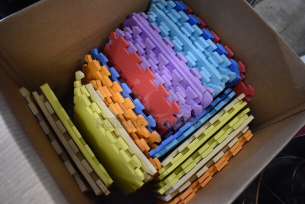 ALL ONE MONEY! Lot of Various Colored Mat Pieces. 13x13x0.5 - Image 2 of 3