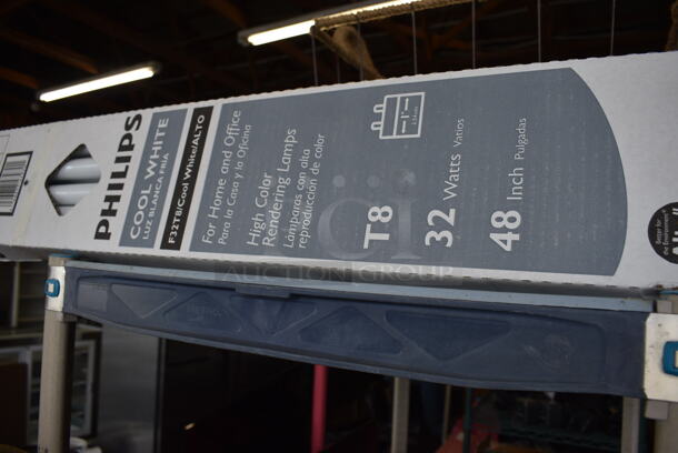 ALL ONE MONEY! Tier Lot of Various Items Including Metal Basket, Philips Lights and Paper Products - Image 6 of 8