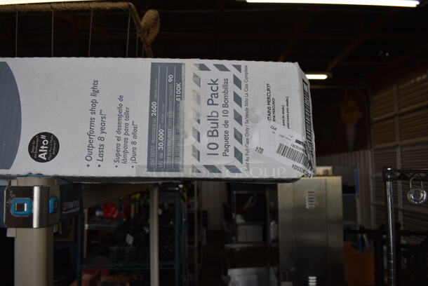 ALL ONE MONEY! Tier Lot of Various Items Including Metal Basket, Philips Lights and Paper Products - Image 7 of 8