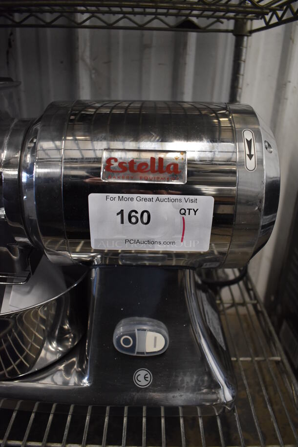 LIKE NEW! Estella 348CG112 Stainless Steel Commercial Countertop Electric Hard Cheese Grater. Unit Has Only Been Used a Few Times! 120 Volts, 1 Phase. 17x10x14. Tested and Working! - Image 3 of 8