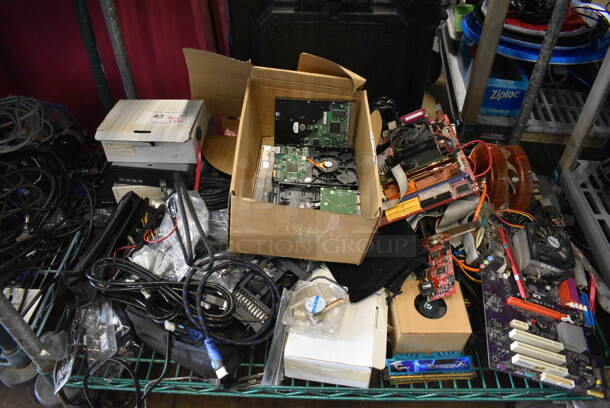 ALL ONE MONEY! Tier Lot of Various Computer-Building Components Including Hard Drives