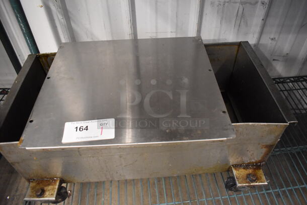 Stainless Steel Commercial Grease Trap on Commercial Casters. 15x26x14 - Image 4 of 4