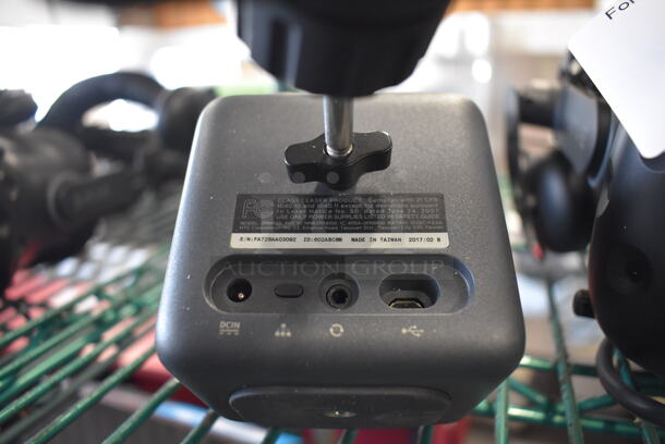 HTC VR Headset w/ 2 HTC Controllers,  2 HTC 2PR8100 Vive Base Stations and 2 Base Station Chargers. 9x12x6, 4.5x5x9, 3.5x2.5x3.5 - Image 5 of 7