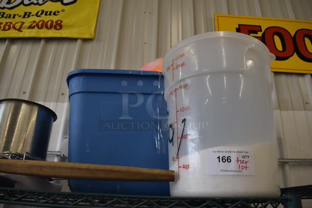 ALL ONE MONEY! Tier Lot of Various Items Including Poly Containers and Brush - Image 2 of 4