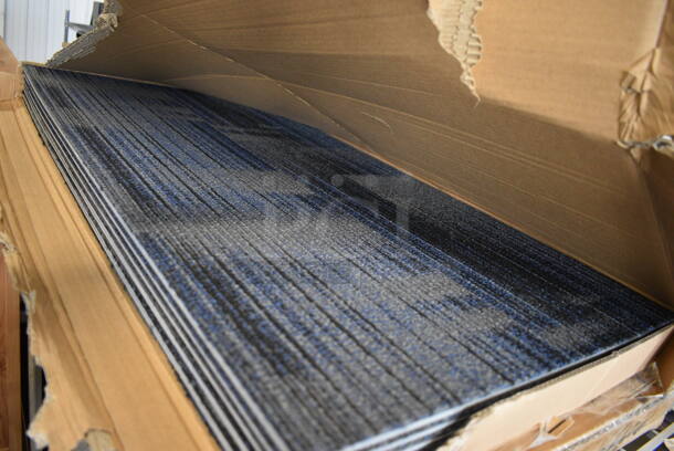2 Boxes of Peerless Contact Carpet Tiles. 2 Times Your Bid!